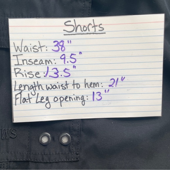 WORLD WIDE SPORTSMAN Black Men’s Size XL Swim Trunk Cargo Hybrid Shorts Fishing - Picture 7 of 11